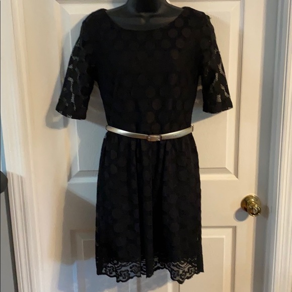 City Triangles Dresses & Skirts - City Triangles black dress with lace overlay. 9 Jr